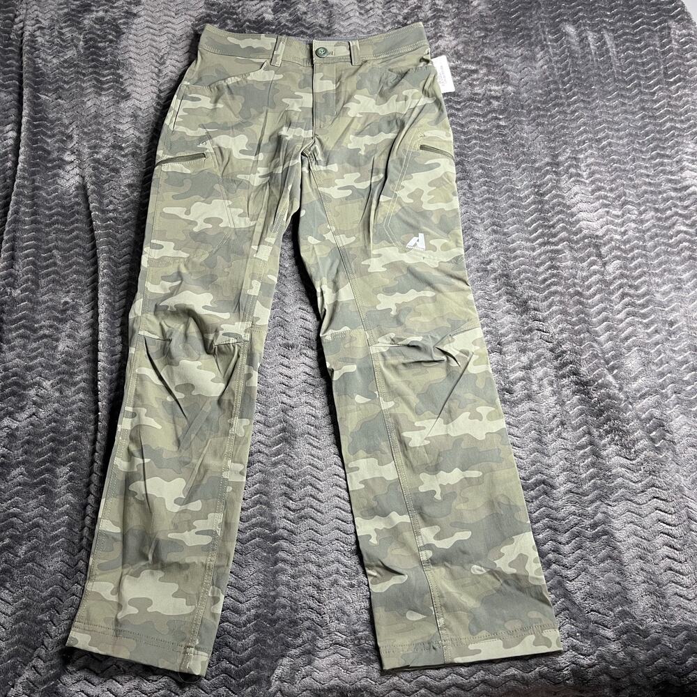 Eddie Bauer Pants Mens 30x32 Green Camo First Ascent Guide Pro Lined Hiking NWT